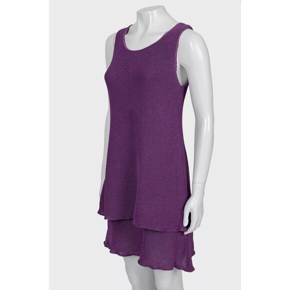 Vintage Chanel Purple A-Line Dress - Size M - Picture 2 of 6